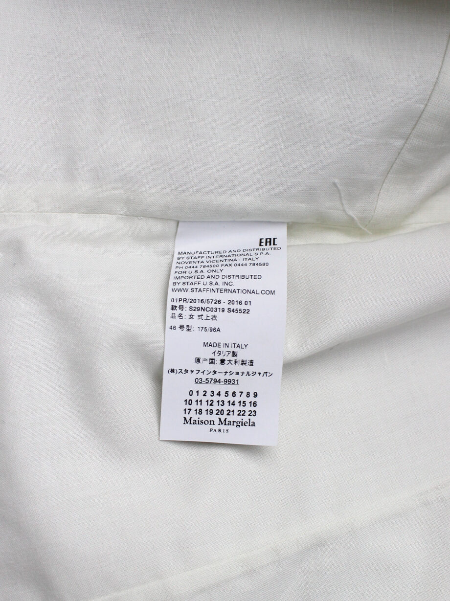 Maison Martin Margiela white wrinkled top reproduction of a series of toiles spring 2016 (4)