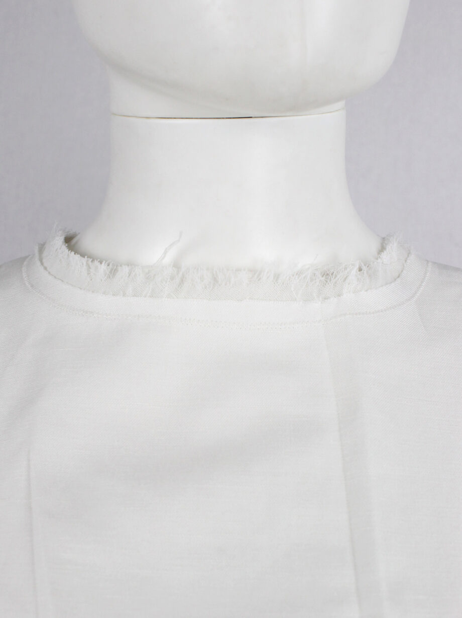 Maison Martin Margiela white wrinkled top reproduction of a series of toiles spring 2016 (8)