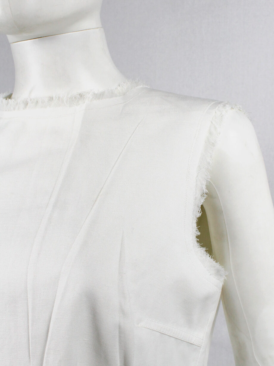 Maison Martin Margiela white wrinkled top reproduction of a series of toiles spring 2016 (9)