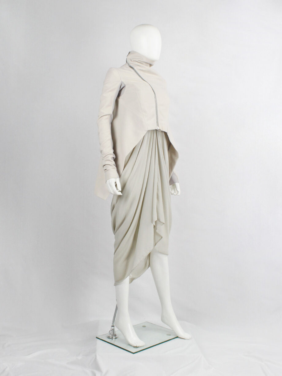 Rick Owens CRUST pearl winged jacket with curved zipper fall 2009 (10)