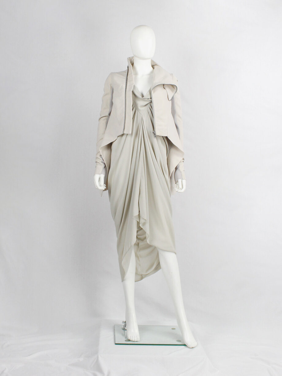 Rick Owens CRUST pearl winged jacket with curved zipper fall 2009 (14)