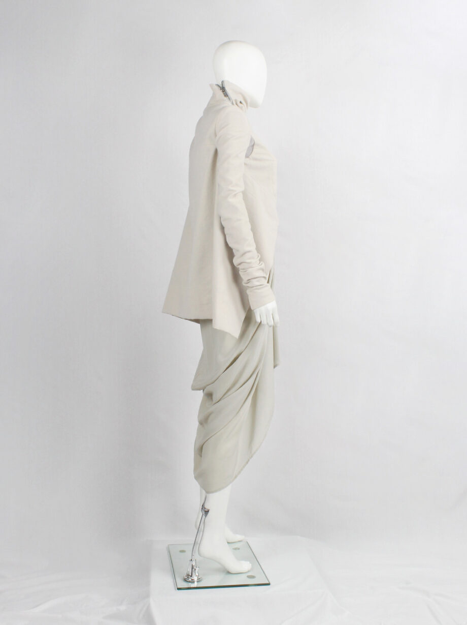 Rick Owens CRUST pearl winged jacket with curved zipper fall 2009 (15)