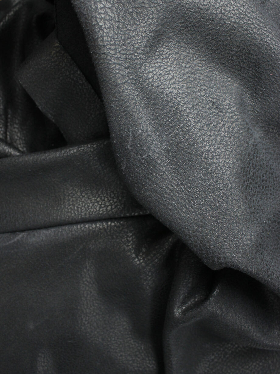 a f Vandevorst black slashed maxi dress with long ribbons fall 2007 (6)