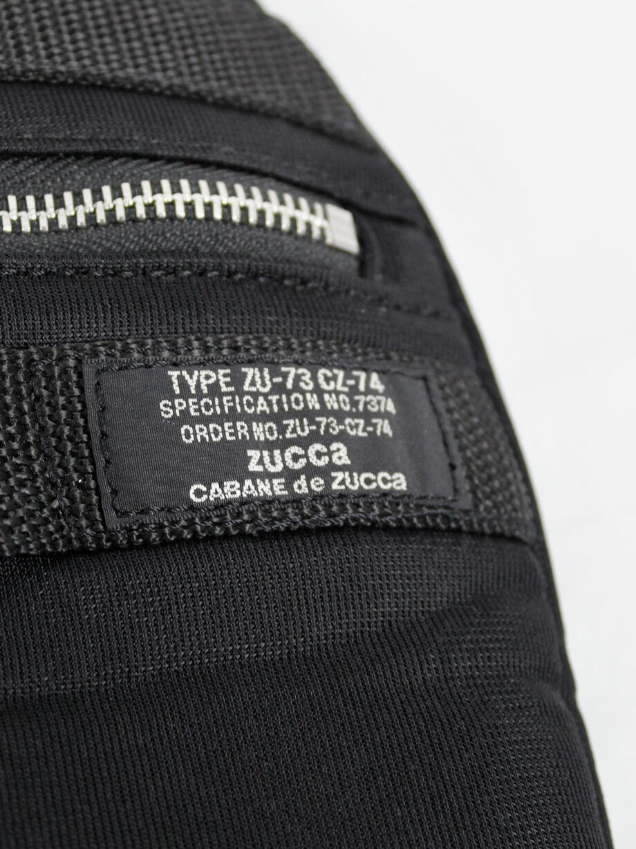 Caban de Zucca by Issey black oversized circular backpack or handbag (3)