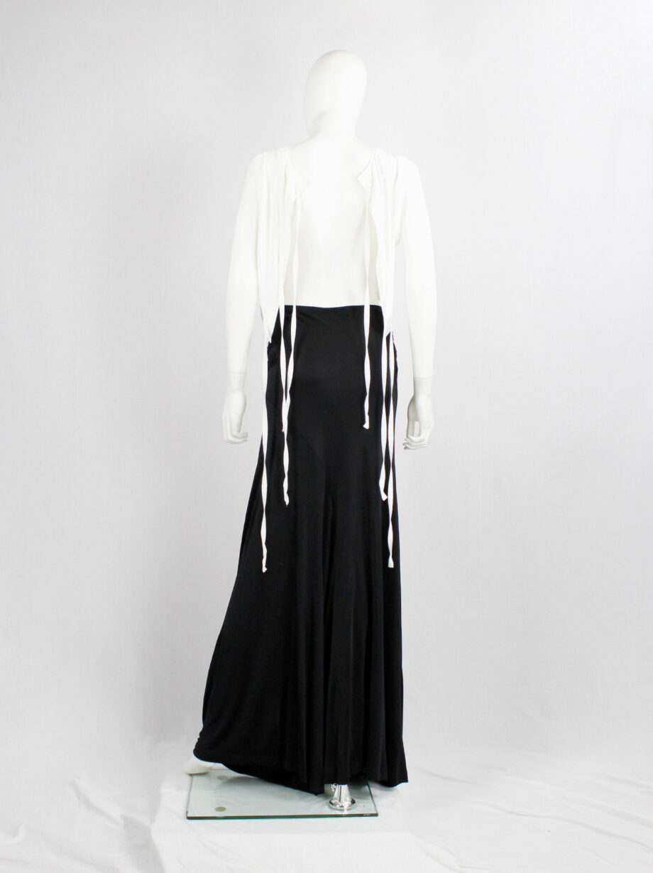 Ann Demeulemeester black palazzo pants with multiple front belt straps (3)