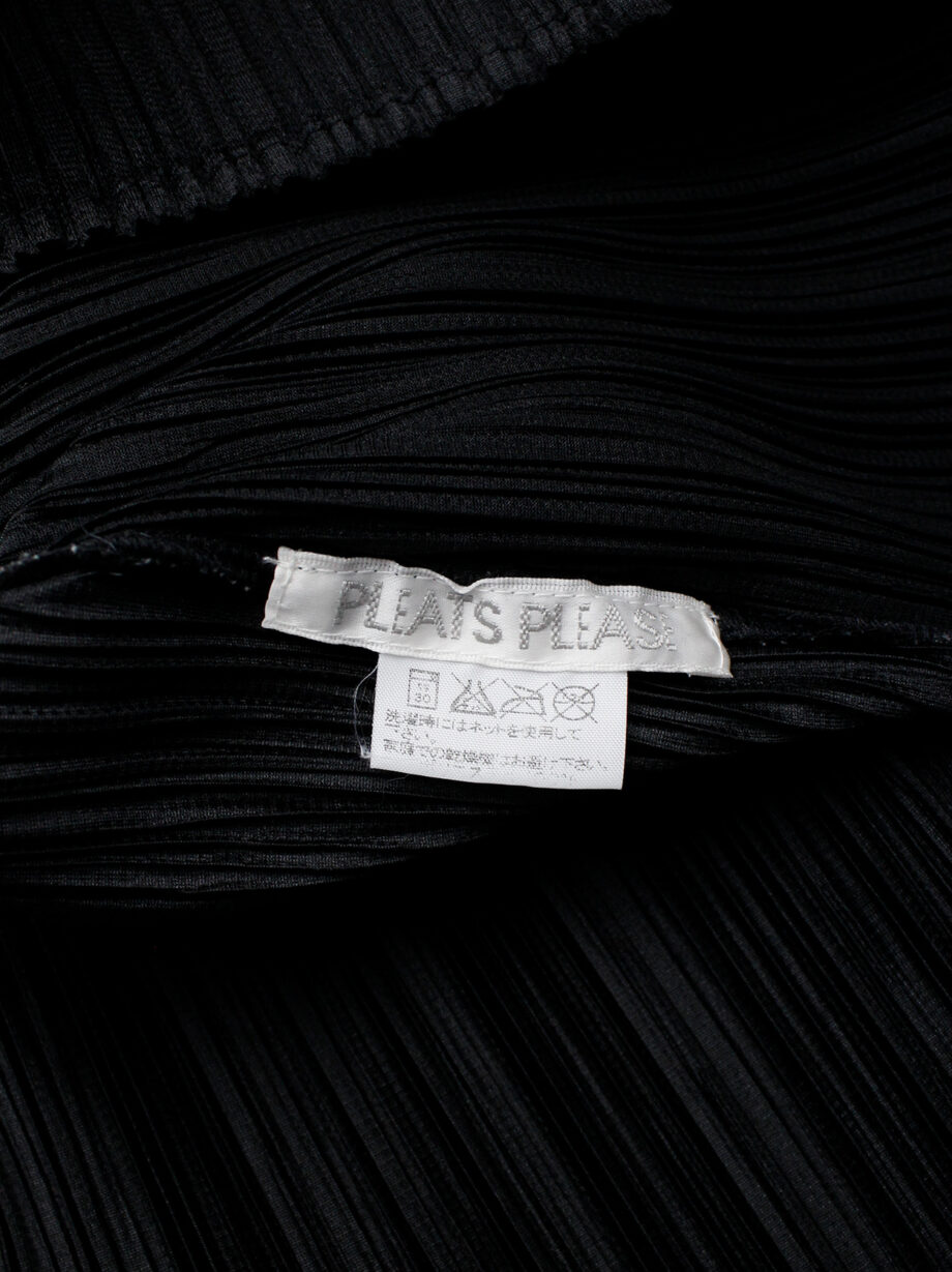 Issey Miyake Pleats Please black pleated jumper with mock turtleneck (5)