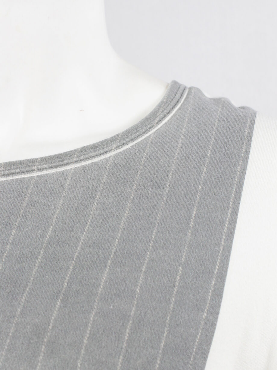 Maison Martin Margiela artisanal jumper with printed grey square 1999 (10)