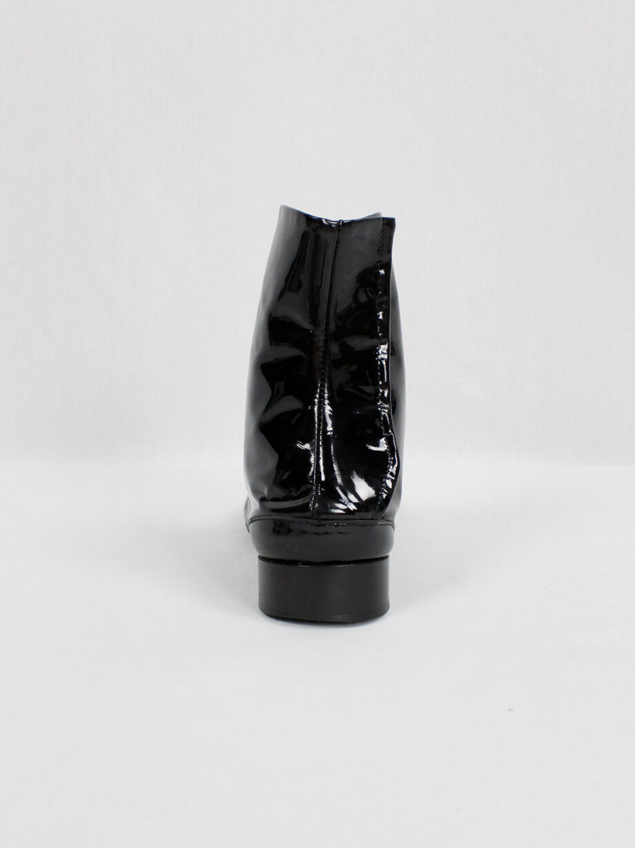 Maison Martin Margiela black tabi boots with cylinder heel 1990s (2)