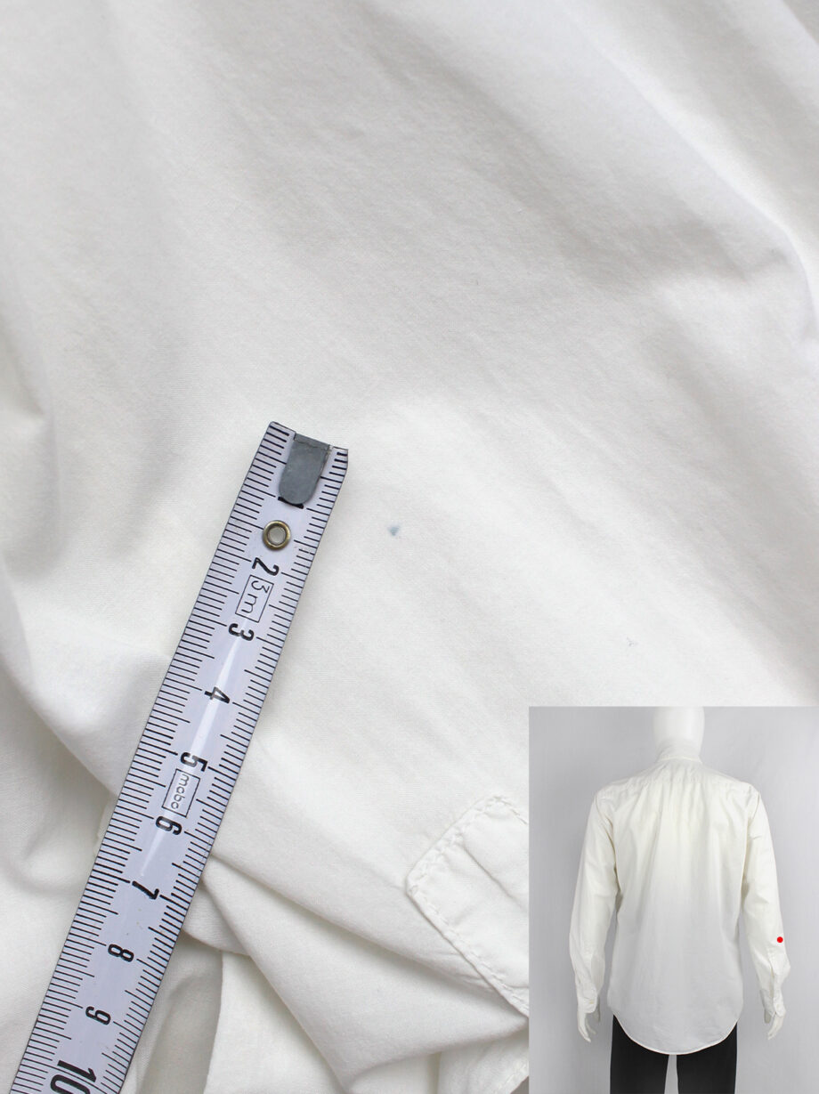 Maison Martin Margiela white shirt with torn out breastpocket (9)
