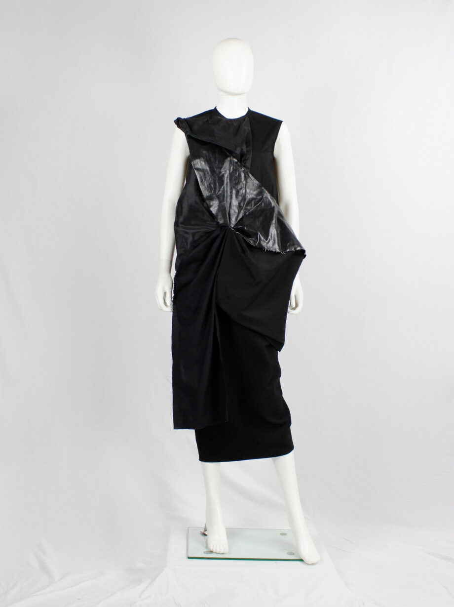 Rick Owens DRKSHDW black three-dimensional panelled dress with sas (10)