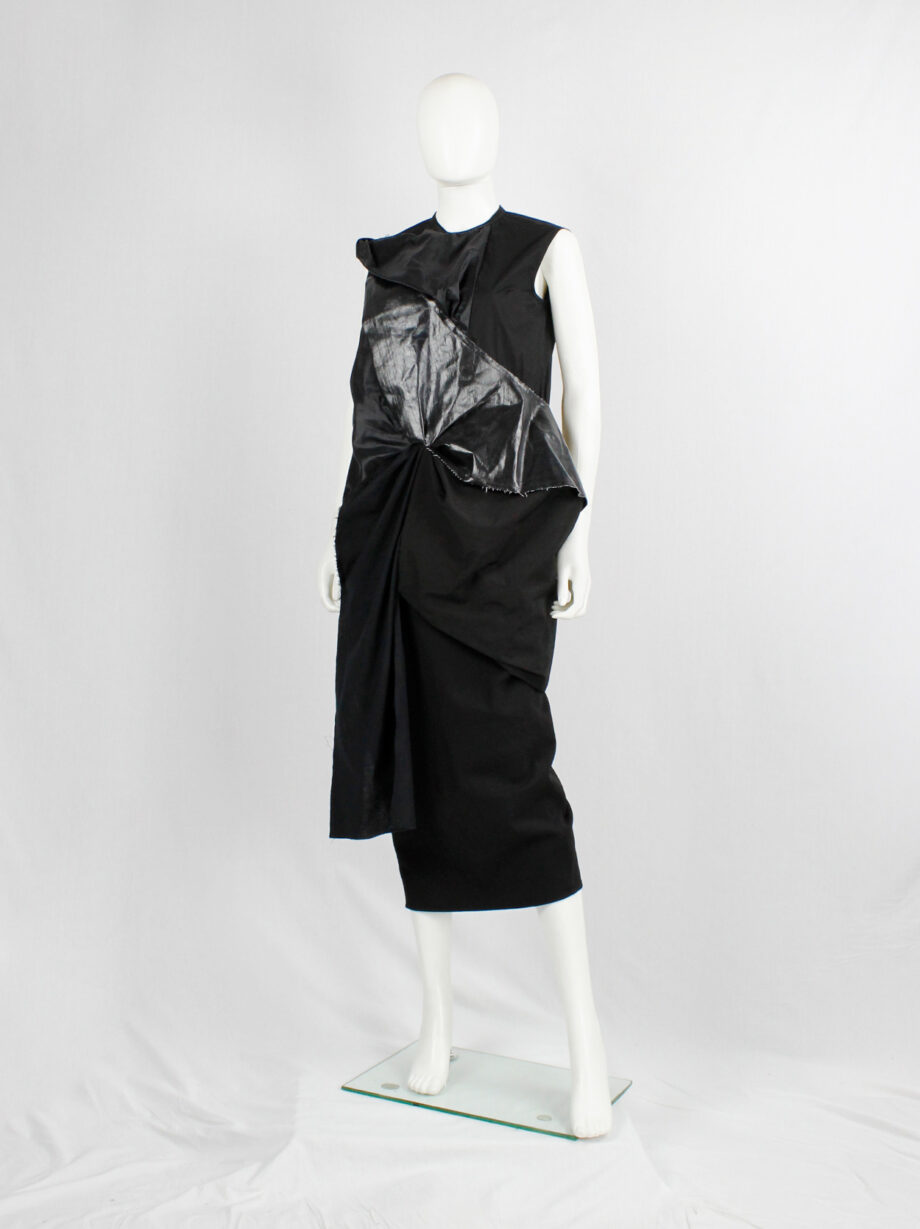 Rick Owens DRKSHDW black three-dimensional panelled dress with sas (17)
