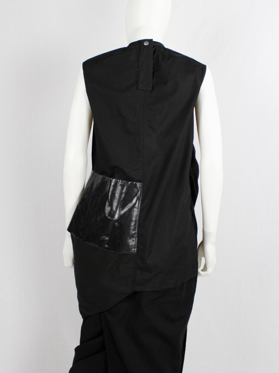 Rick Owens DRKSHDW black three-dimensional panelled dress with sas (3)