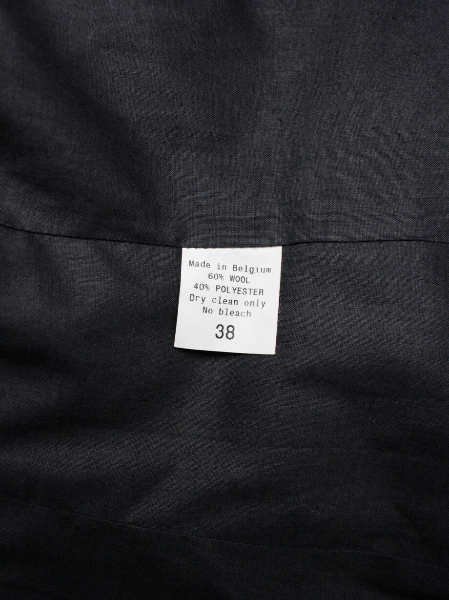 a f Vandevorst grey pinstripe blazer deconstructed into a vest fall 2001 (7)