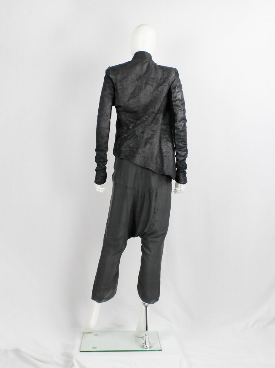 vintage Rick Owens ANTHEM khaki drop crotch trousers with front ties spring 2011 (7)