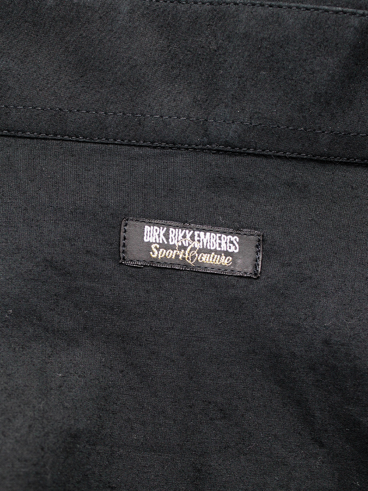 Dirk Bikkembergs Sport Couture black shirt with displaced breast pocket (14)