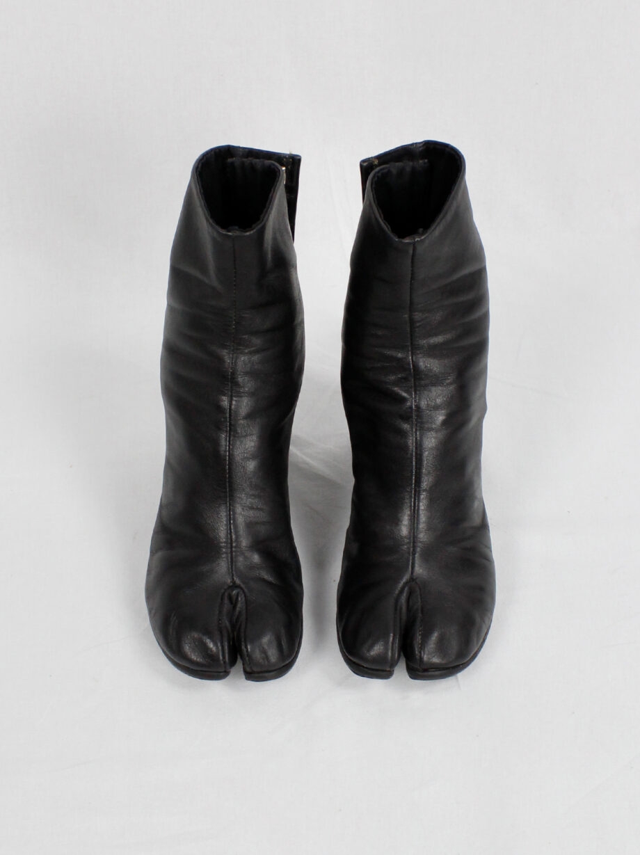 vintage Maison Martin Margiela black tabi boots with cylinder heel 1990s 90s archive (17)