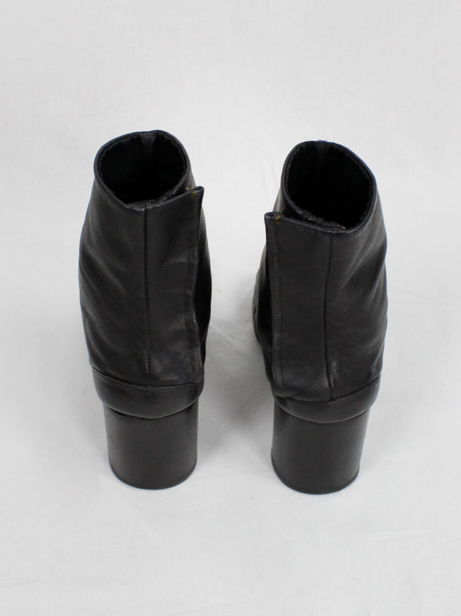 vintage Maison Martin Margiela black tabi boots with cylinder heel 1990s 90s archive (18)