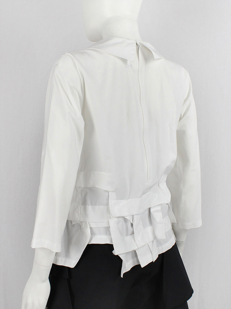 vintage Comme des Garçons Comme white shirt with layered squares around the hem (11)