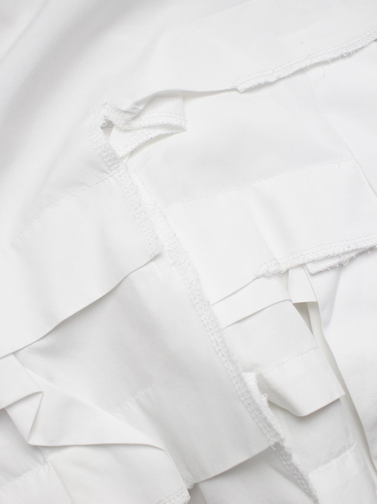 vintage Comme des Garçons Comme white shirt with layered squares around the hem (13)