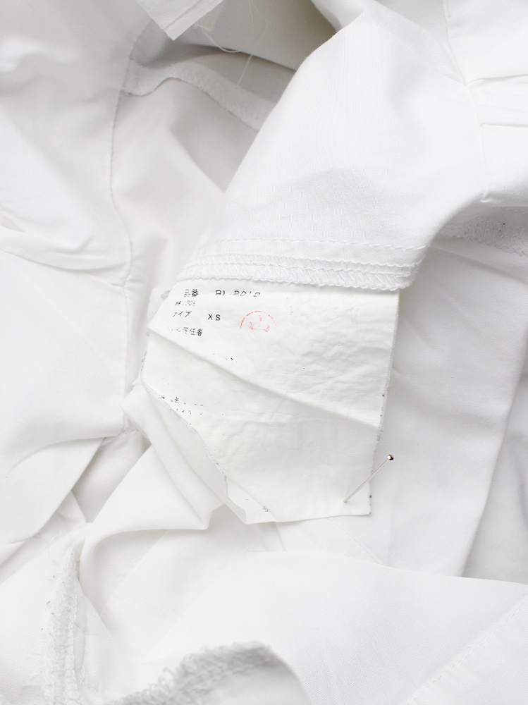 vintage Comme des Garçons Comme white shirt with layered squares around the hem (15)