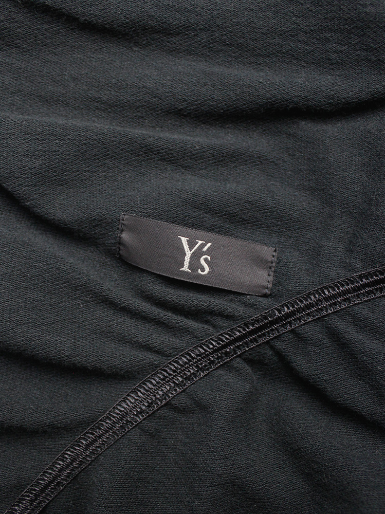 vintage Y’s Yohji Yamamoto black deformed cardigan by scrunched elastics and safety pin (16)