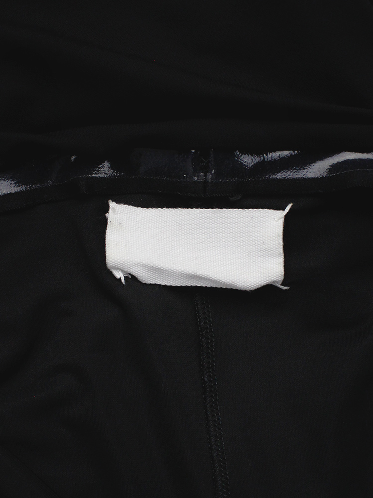 Maison Martin Margiela black harem trousers with extreme drop crotch panel spring 2008 (12)