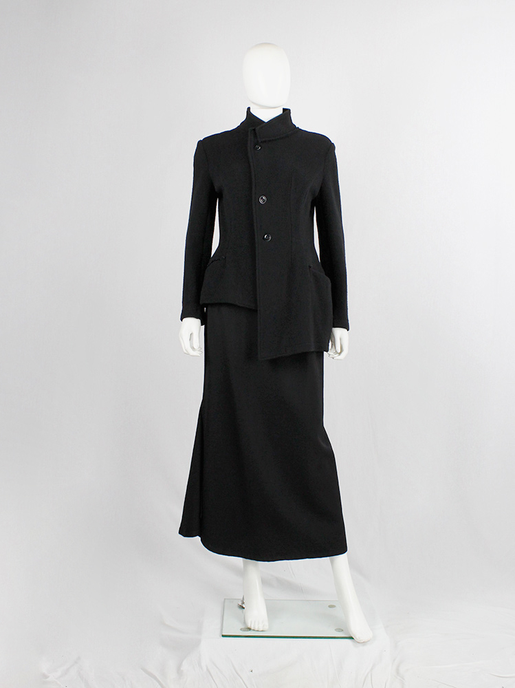 vintage ys Yohji Yamamoto black wool tailored jacket in two different lengths (6)