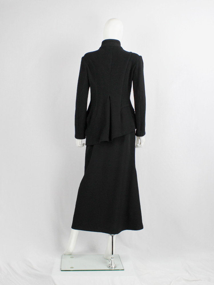 vintage ys Yohji Yamamoto black wool tailored jacket in two different lengths (8)