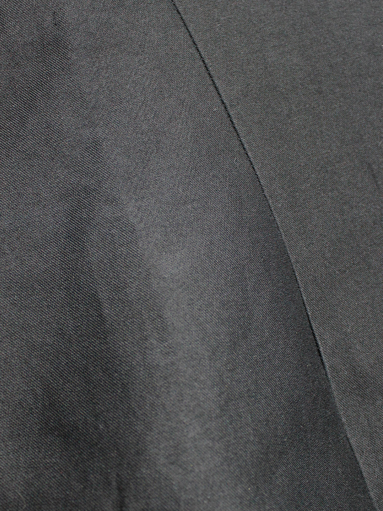 Haider Ackermann black open blazer with minimalist lapels and structured shoulders spring 2012 (13)
