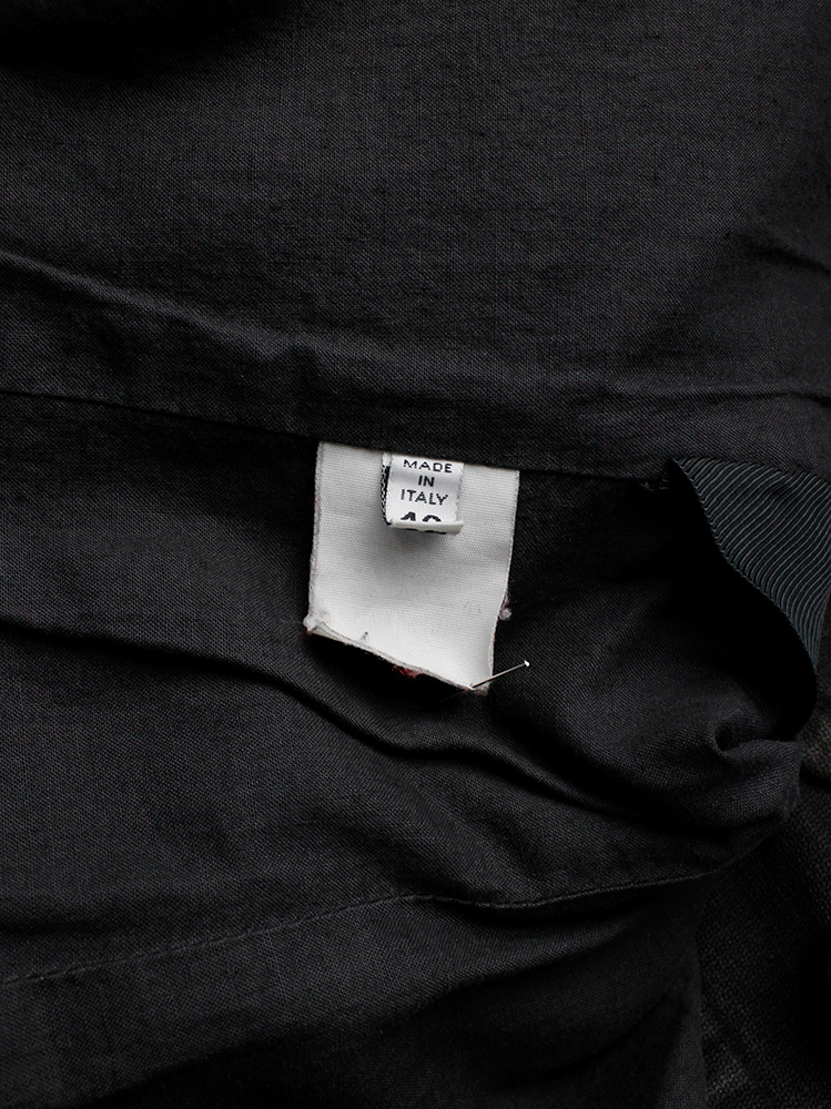 Maison Martin Margiela grey denim car coat with large attached pockets fall 1996 (10)
