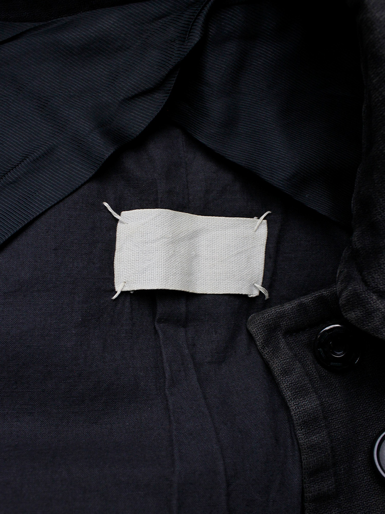 Maison Martin Margiela grey denim car coat with large attached pockets fall 1996 (9)