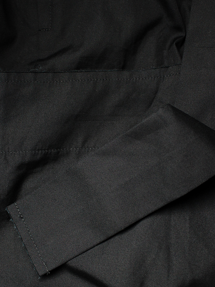 Comme des Garçons black sculptural top with pouch attached by straps spring 2014 (3)