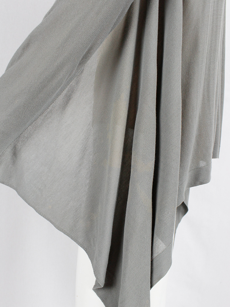 Maison Martin Margiela grey cape cardigan with integrated sleeves spring 2008 (2)
