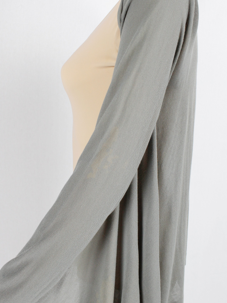 Maison Martin Margiela grey cape cardigan with integrated sleeves spring 2008 (3)