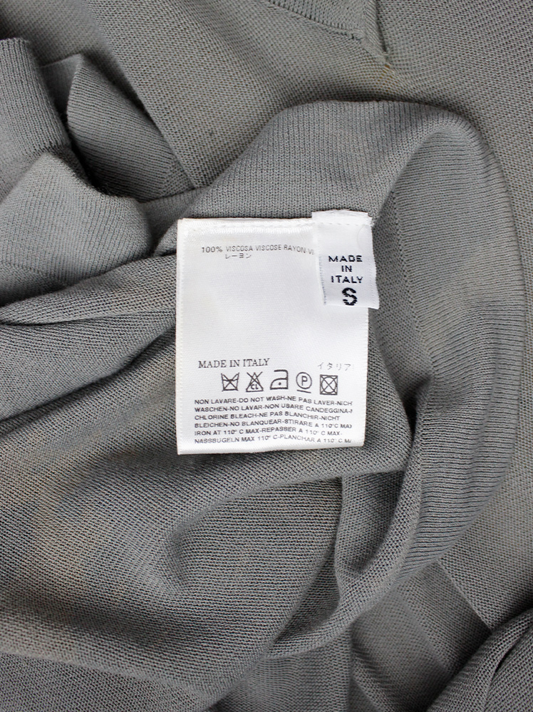 Maison Martin Margiela grey cape cardigan with integrated sleeves spring 2008 (6)