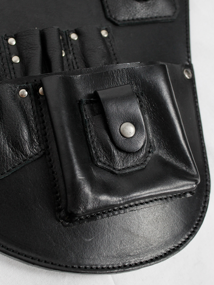 vintage Black leather studded tool belt designed by A F Vandevorst for their in-house staff (10)