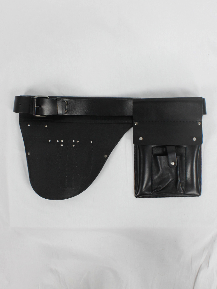 vintage Black leather studded tool belt designed by A F Vandevorst for their in-house staff (13)