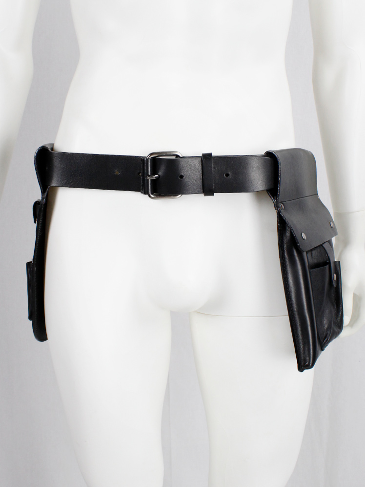 vintage Black leather studded tool belt designed by A F Vandevorst for their in-house staff (15)