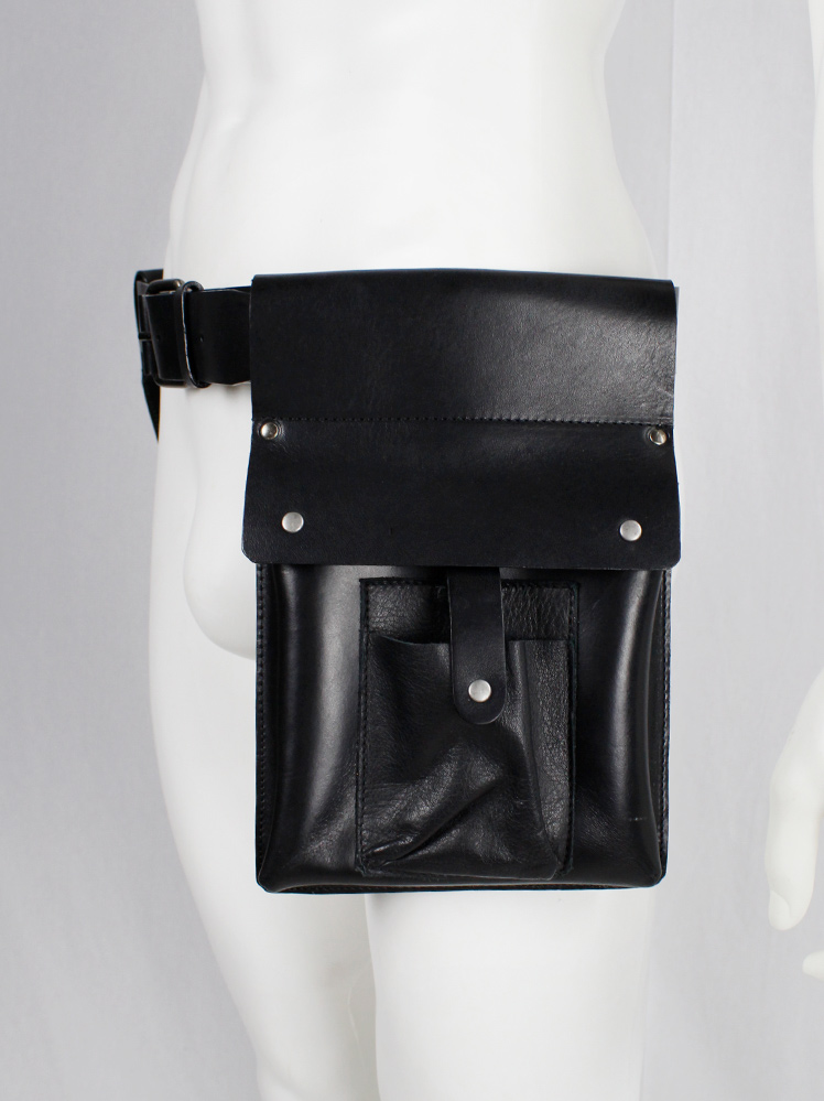 vintage Black leather studded tool belt designed by A F Vandevorst for their in-house staff (17)