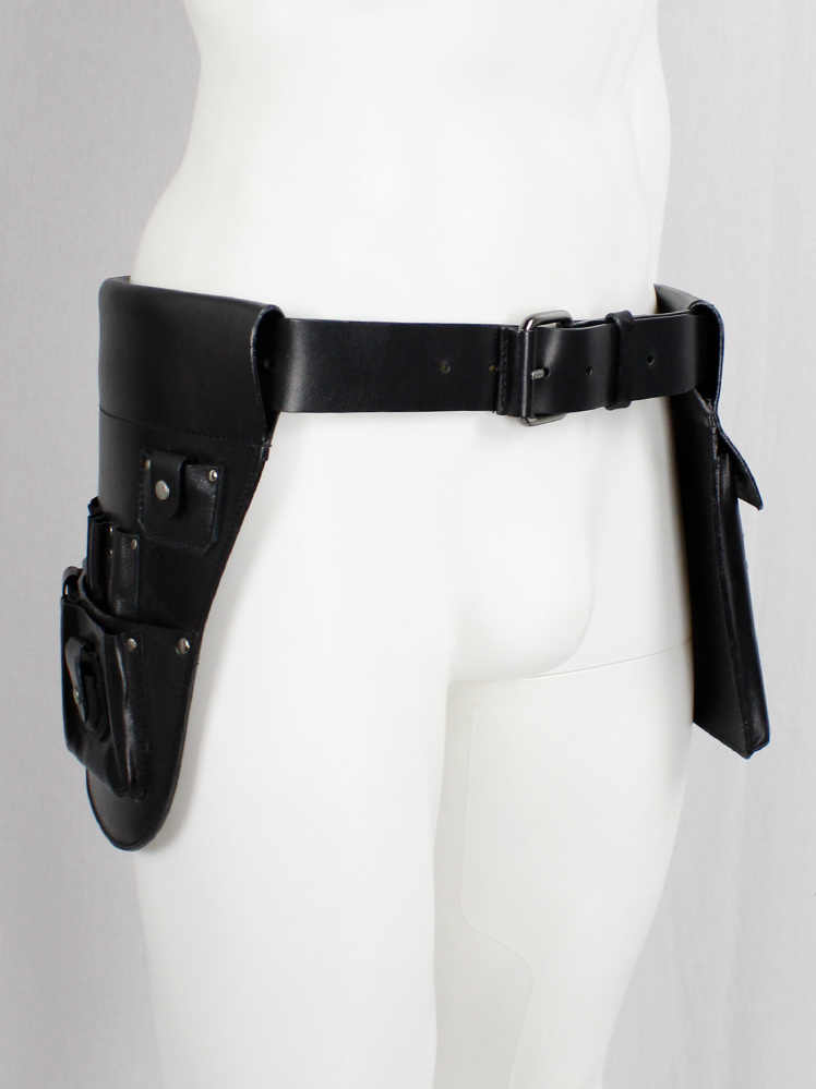 vintage Black leather studded tool belt designed by A F Vandevorst for their in-house staff (18)