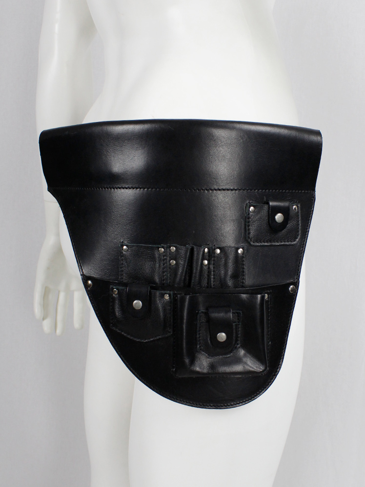 vintage Black leather studded tool belt designed by A F Vandevorst for their in-house staff (19)