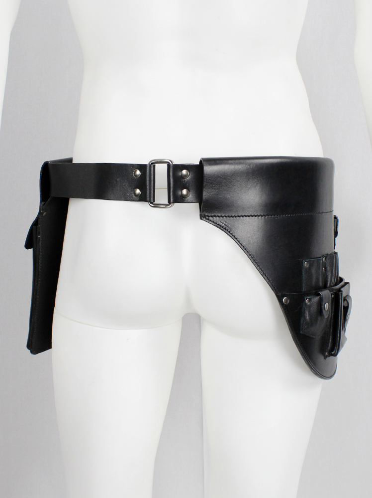 vintage Black leather studded tool belt designed by A F Vandevorst for their in-house staff (21)