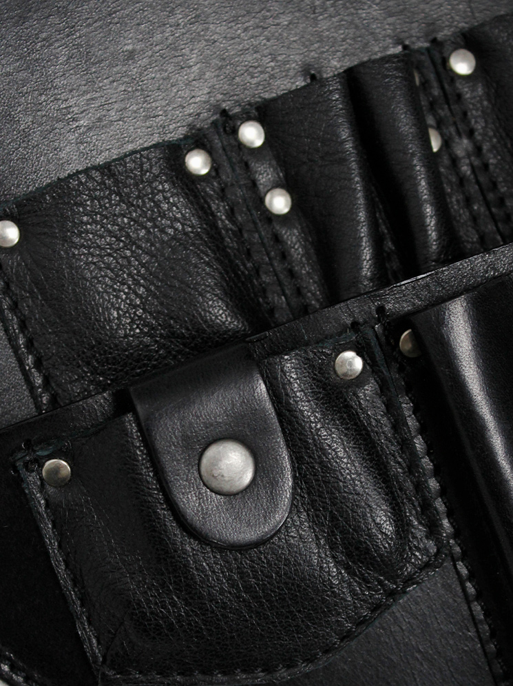 vintage Black leather studded tool belt designed by A F Vandevorst for their in-house staff (22)