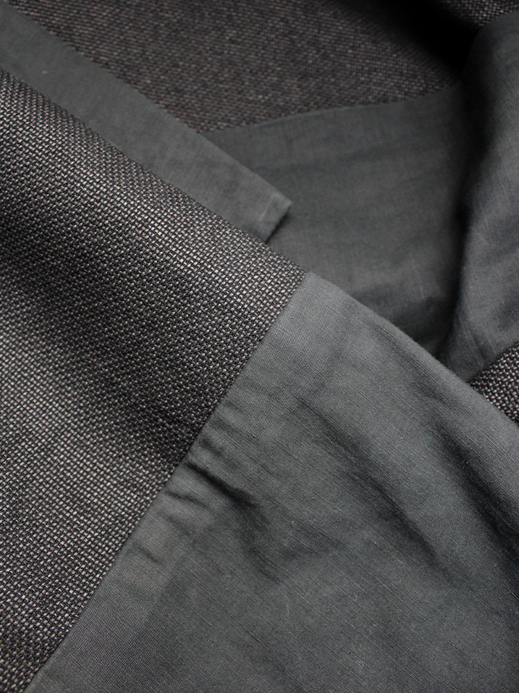 vintage Jan-Jan Van Essche black woven kimono jacket with contrasting trim and sleeves (10)