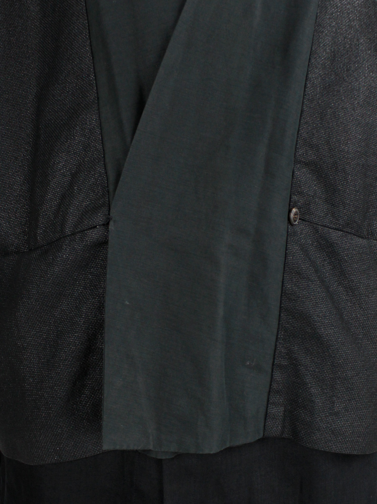 vintage Jan-Jan Van Essche black woven kimono jacket with contrasting trim and sleeves (14)
