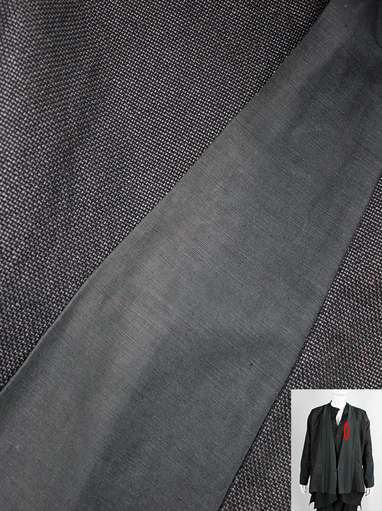 vintage Jan-Jan Van Essche black woven kimono jacket with contrasting trim and sleeves (7)
