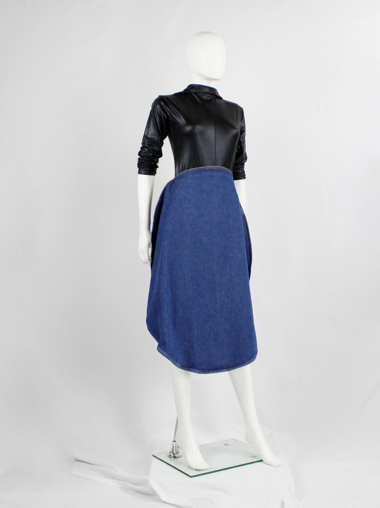 vintage Maison Margiela MM6 denim skirt made of a two-dimensional circle fall 2020 (2)