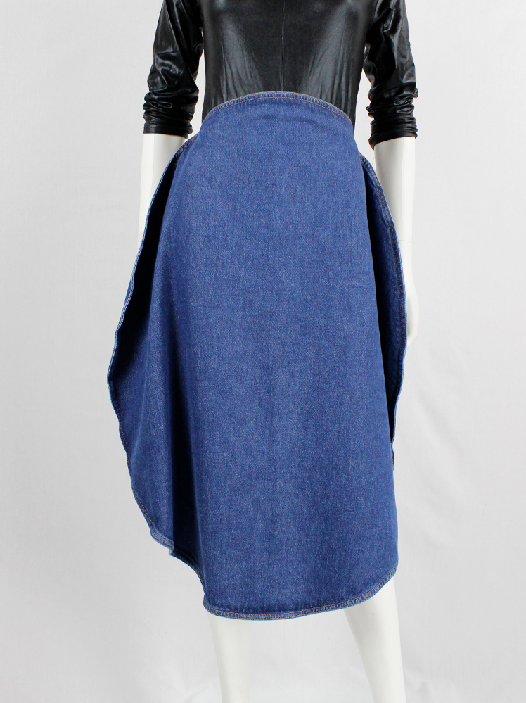 vintage Maison Margiela MM6 denim skirt made of a two-dimensional circle fall 2020 (5)