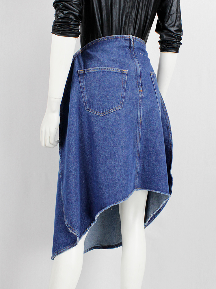 vintage Maison Margiela MM6 denim skirt made of a two-dimensional circle fall 2020 (8)