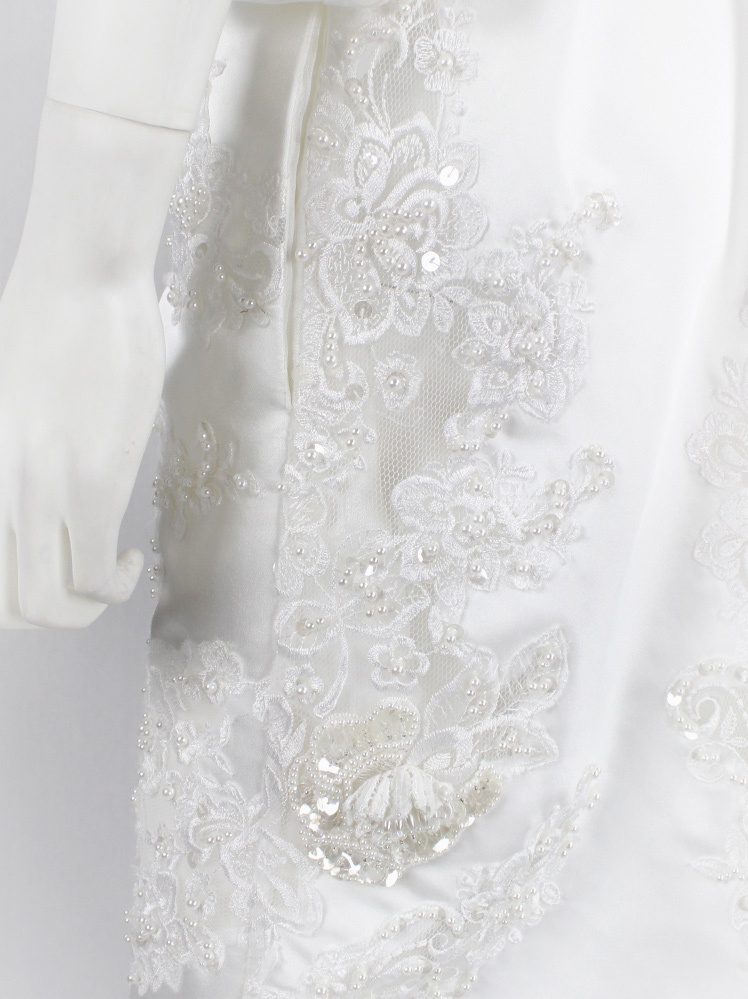 vintage a f Vandevorst white wedding dress spring 2019 couture (10)
